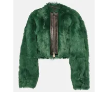 Giacca Gracell in shearling con pelle