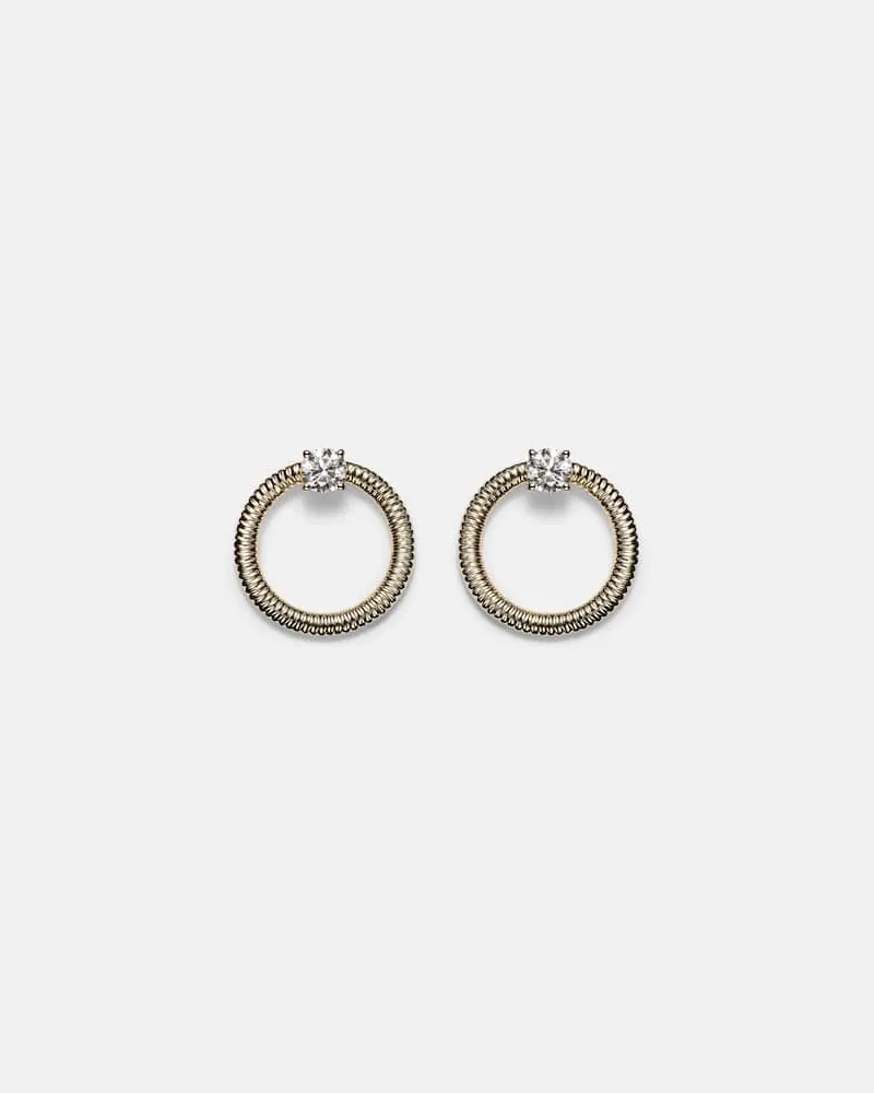 Stone & Strand Orecchini Prince in oro 14kt con diamanti Oro