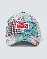 Kenzo Cappello da baseball in cotone e seta Multicolore