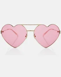 Gucci Occhiali da sole Heart Oro