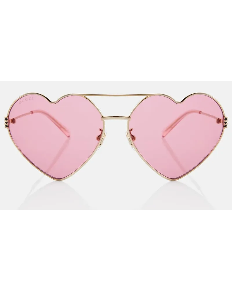 Gucci Occhiali da sole Heart Oro