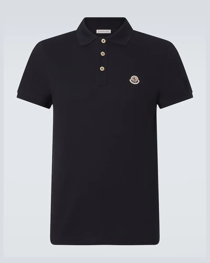 Moncler Polo in piquÃ© di cotone Blu