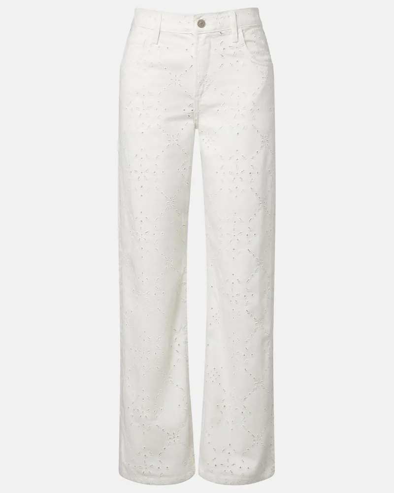 Citizens of humanity Jeans regular Lindz in pizzo sangallo Bianco