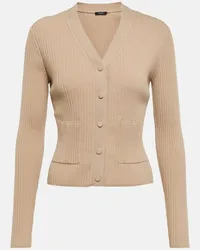 Joseph Cardigan cropped in misto lana Beige