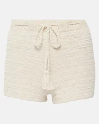 Anna Kosturova Shorts in crochet di cotone Neutro