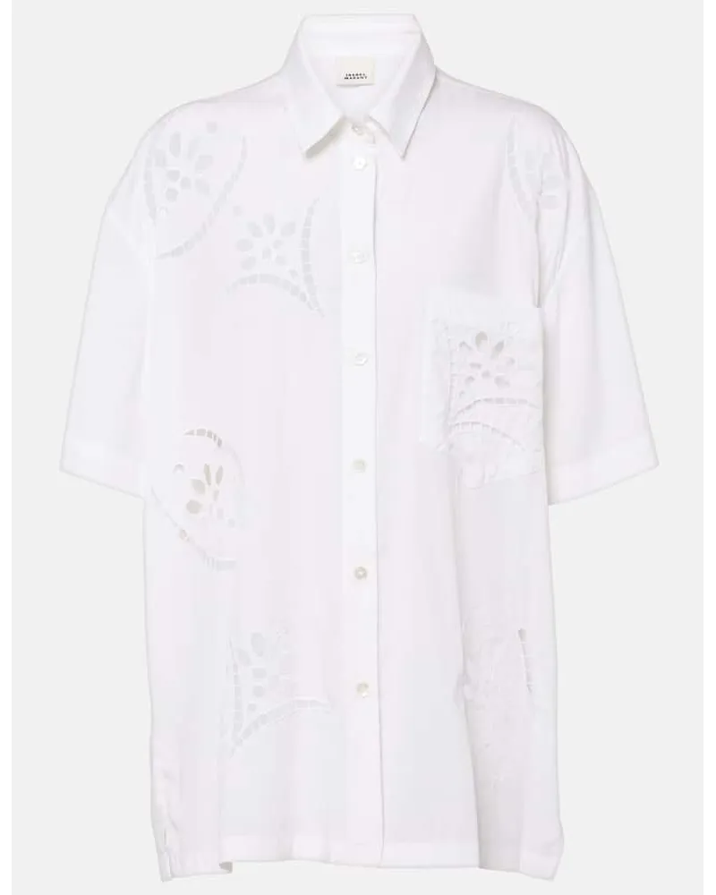 Isabel Marant Camicia Bilya in sangallo Bianco