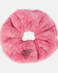 Prada Fermacapelli in shearling sintetico Rosa