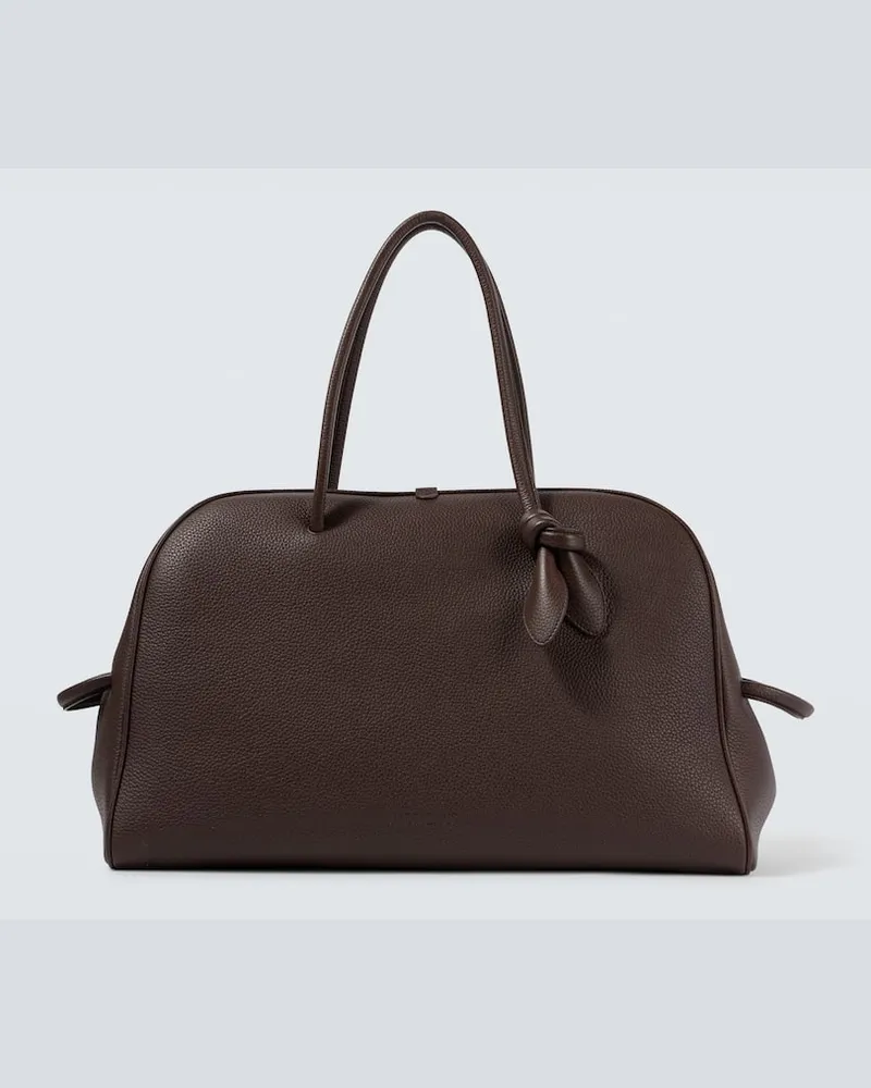 Jacquemus Borsa da viaggio Turismo Large in pelle Marrone