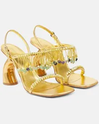 Dries van Noten Sandali 95 in pelle metallizzata Oro