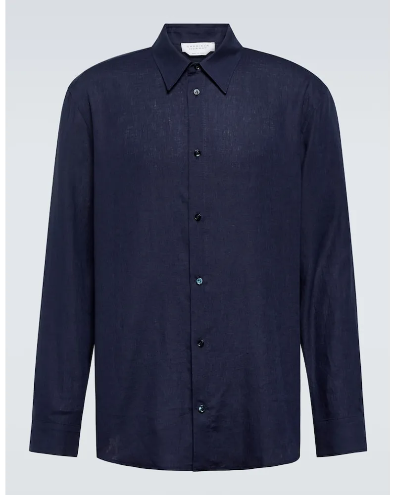 Gabriela Hearst Camicia Quevedo in lino Blu