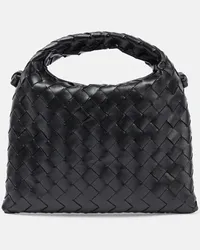 Bottega Veneta Borsa Hop Mini in pelle Nero