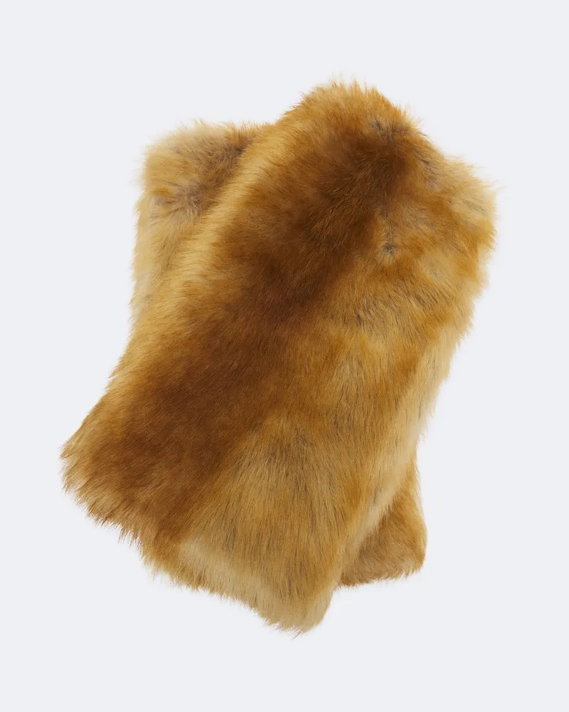 Saint Laurent Manicotti in shearling Marrone