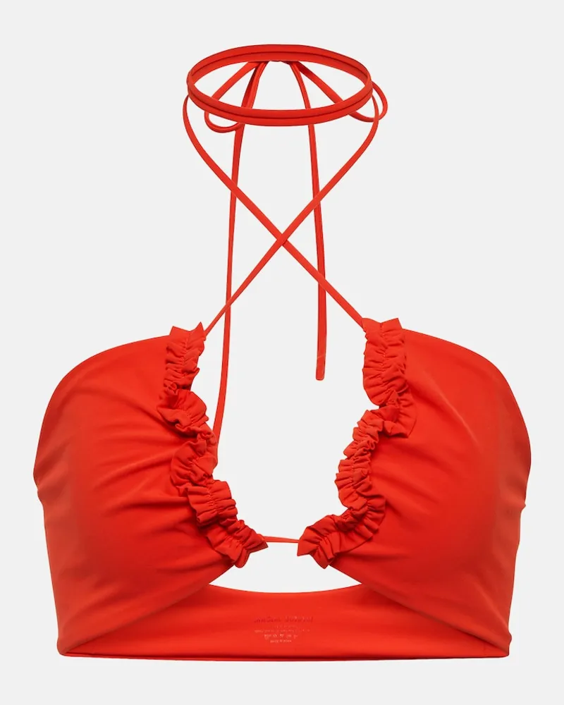Magda Butrym Top bikini a fascia Rosso