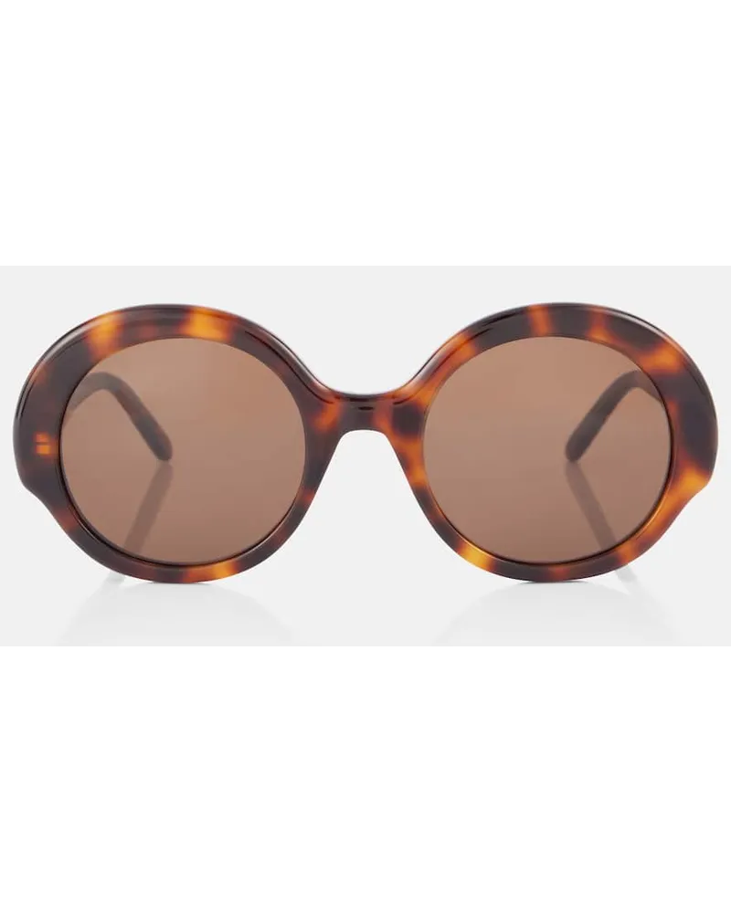 Loewe Occhiali da sole oversize Round Slim Marrone