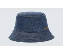 Burberry Cappello da pescatore in denim Blu