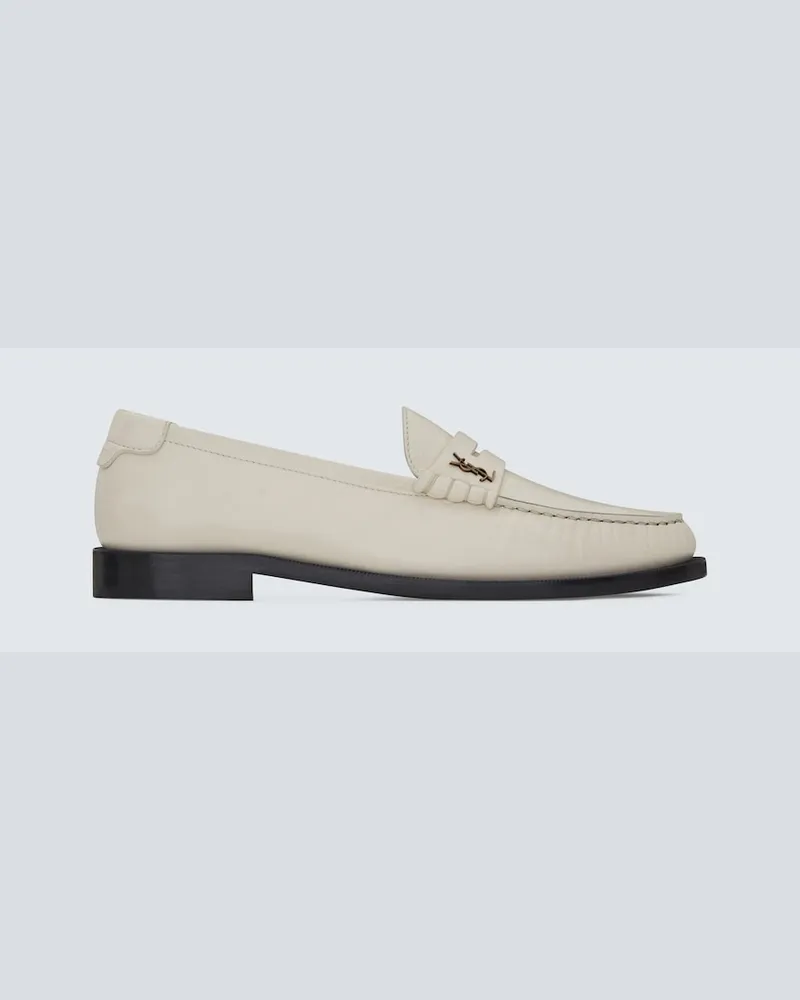 Saint Laurent Mocassini Le Loafer in pelle Bianco
