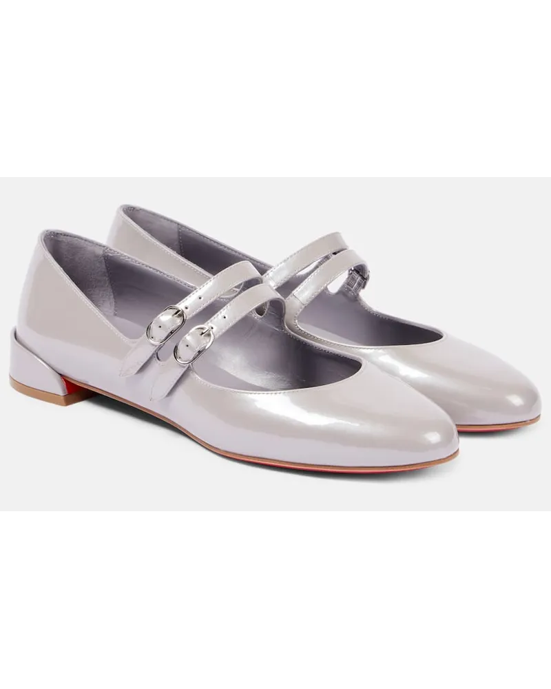 Christian Louboutin Pumps Mary Jane Sweet Jane in vernice Viola