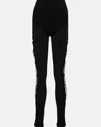 ATTICO Leggings in pizzo Nero