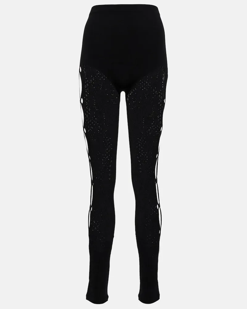 ATTICO Leggings in pizzo Nero