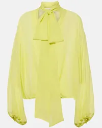 Blumarine Blusa in seta Giallo