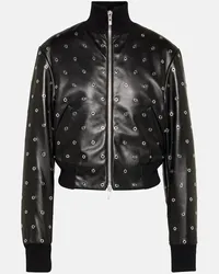 Alaïa Alaïa Bomber in pelle con borchie Nero