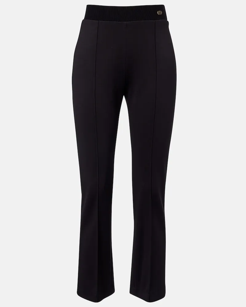 AGNONA Pantaloni cropped slim in jersey Nero