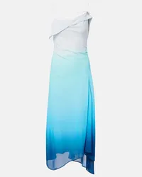 Acne Studios Abito midi Delara in chiffon Blu