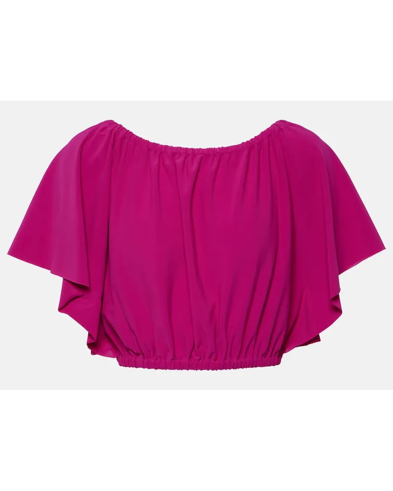 Eres Top cropped Solal in jersey Rosa