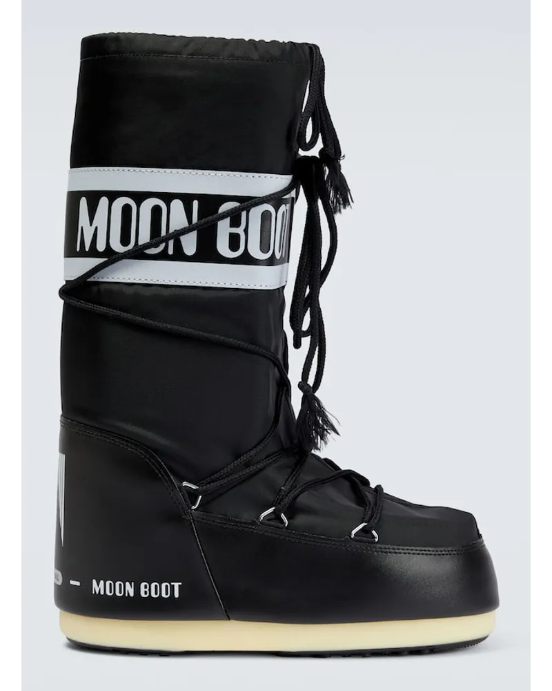 Moon Boot Stivali doposci Icon in nylon Nero