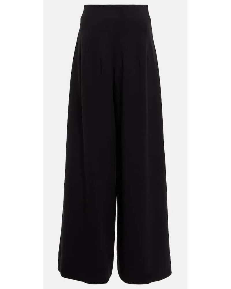 STAUD Pantaloni Caleb a gamba larga Nero