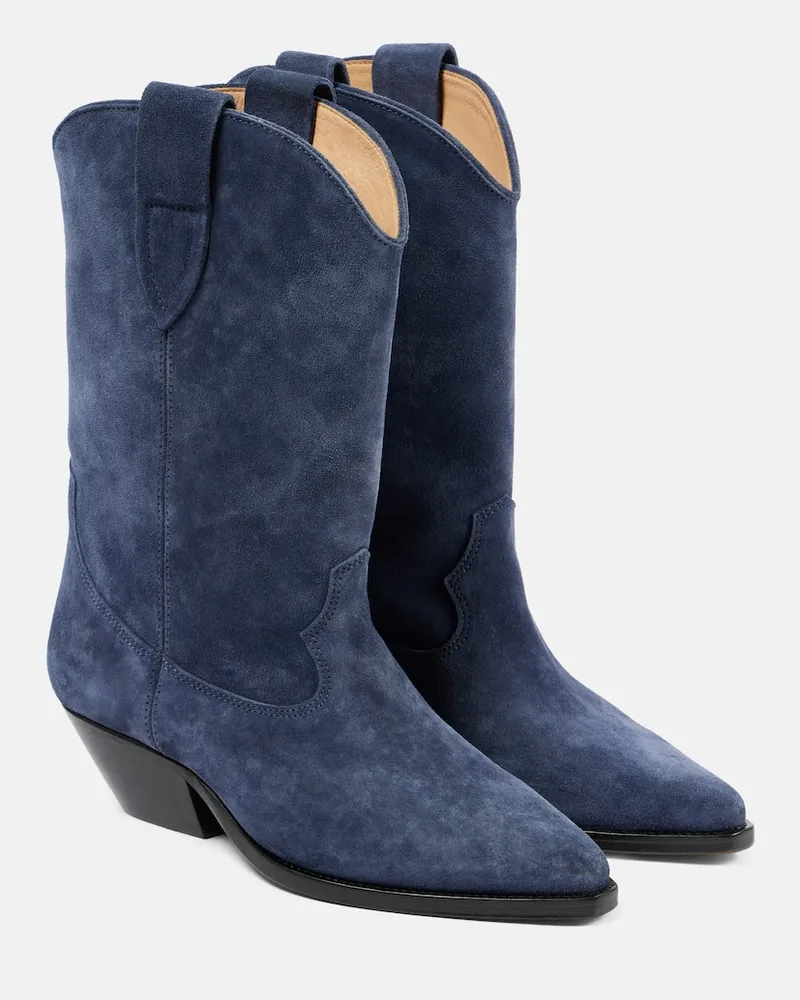 Isabel Marant Stivali texani Duerto in suede Blu