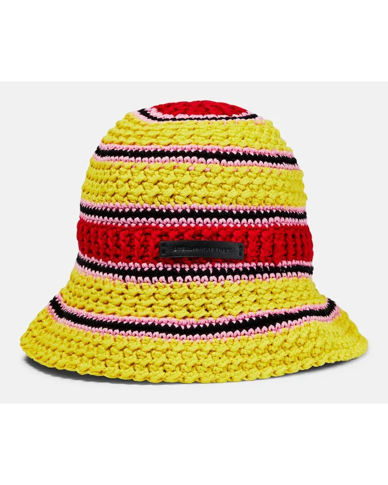 Stella McCartney Cappello da pescatore in crochet Multicolore