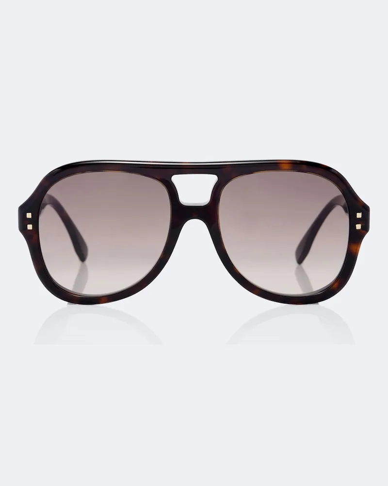 Fendi Occhiali da sole aviator Five Sisters Marrone
