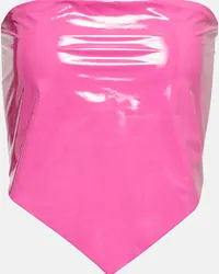 ROTATE Birger Christensen Bustier laminato Rosa