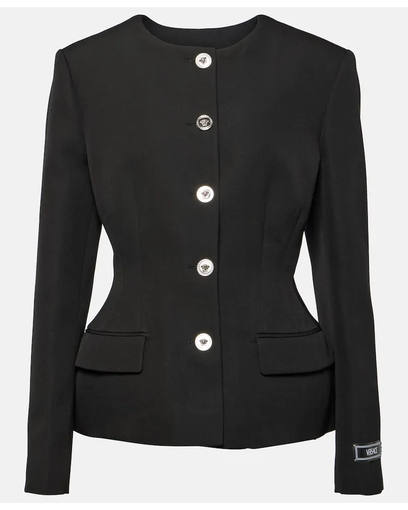 Versace Blazer Medusa '95 in lana vergine Nero