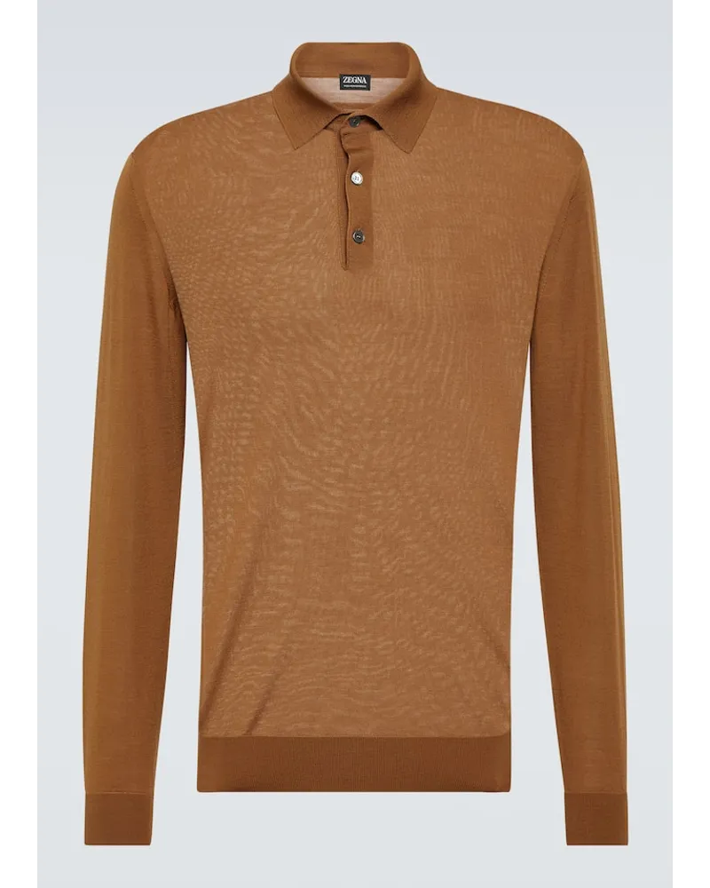 Ermenegildo Zegna Polo in lana Arancione