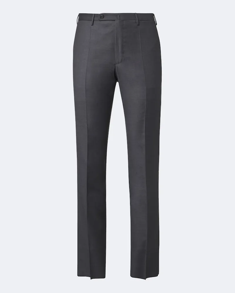 Slowear Pantaloni slim in flanella di lana vergine Grigio