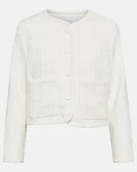 Proenza Schouler White Label - Giacca cropped in tweed Bianco