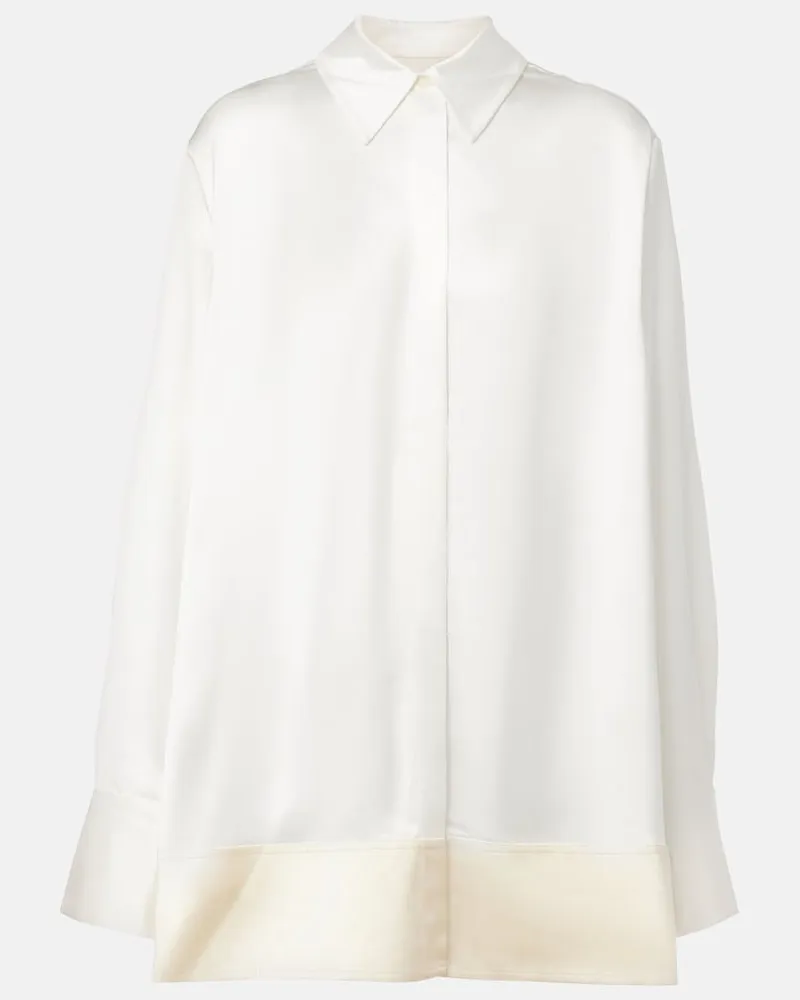 Totême Camicia in raso Bianco