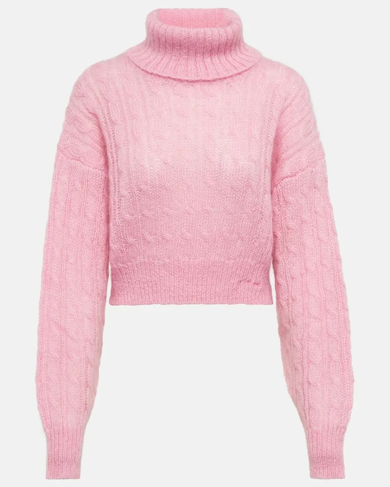 Ganni Dolcevita in misto mohair Rosa