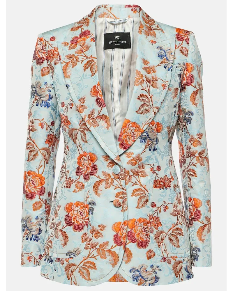 Etro Blazer con stampa Blu