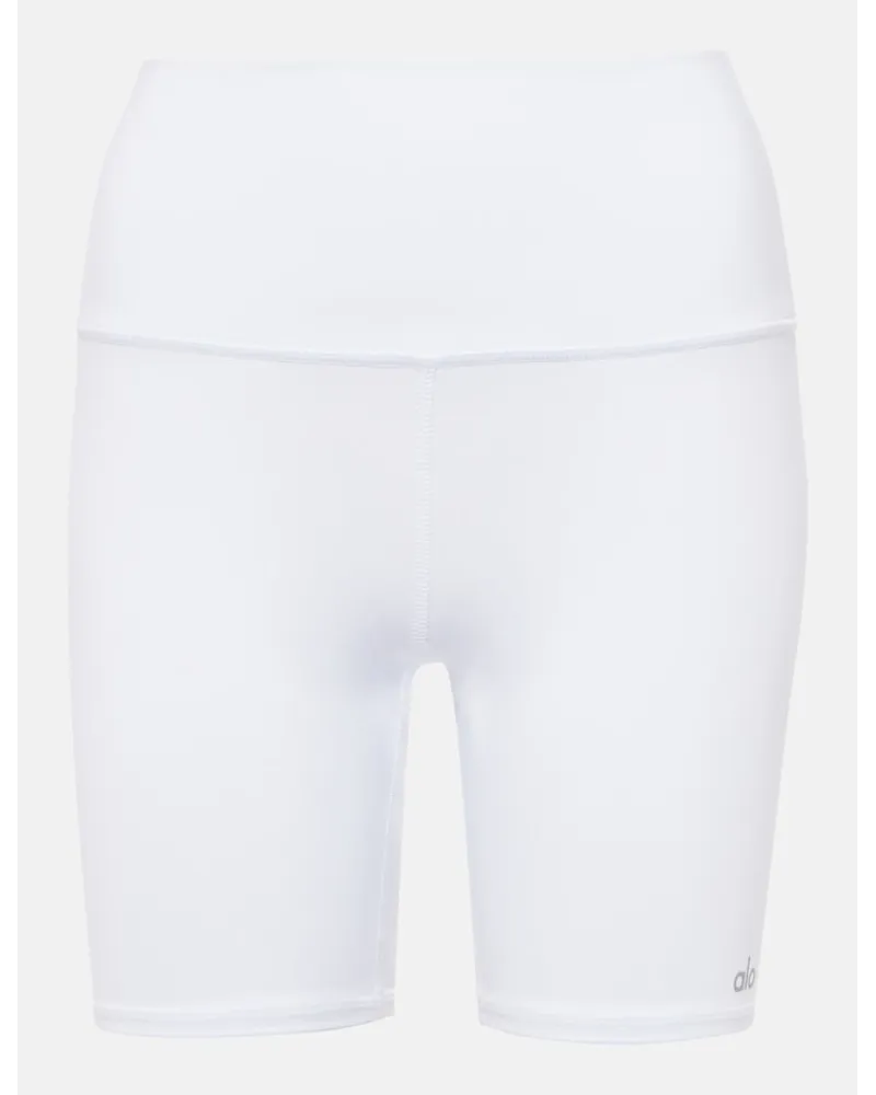alo Shorts a vita alta Bianco