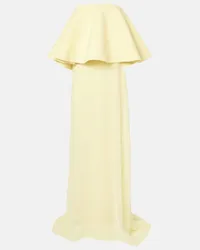 Jacquemus Abito lungo La Robe Vela in chiffon Giallo