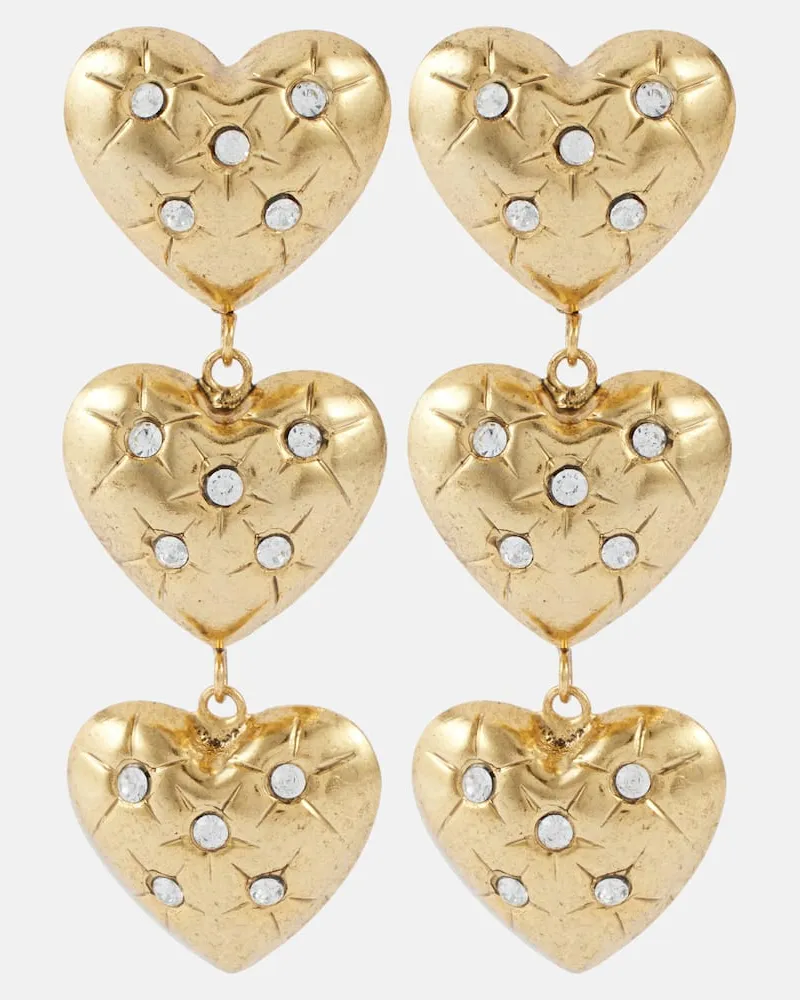 Jennifer Behr Orecchini pendenti Harlow con cristalli Oro