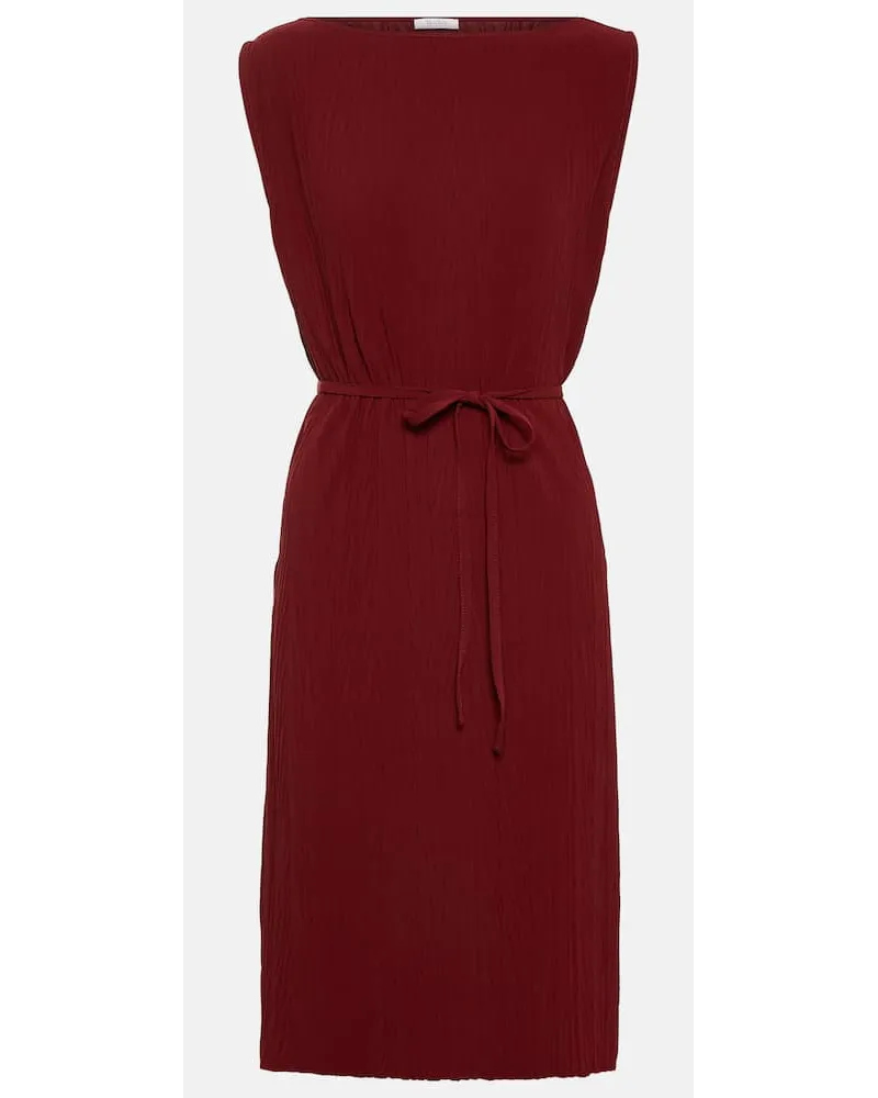 Max Mara Leisure - Abito Teulada a pieghe in jersey Rosso