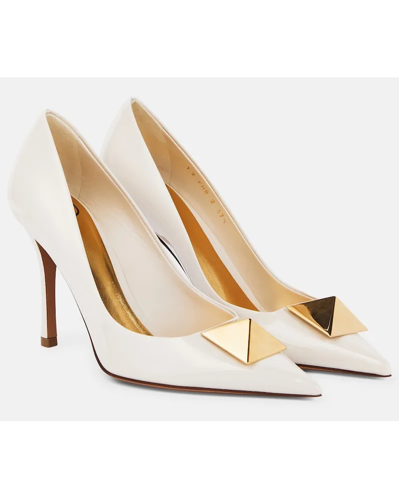 Valentino Garavani Pumps One Stud in vernice Bianco