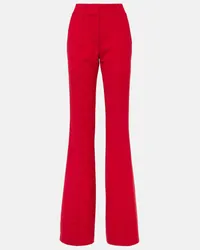 Gabriela Hearst Pantaloni flared in lana Rosso