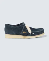 Clarks Mocassini Wallabee in suede Blu