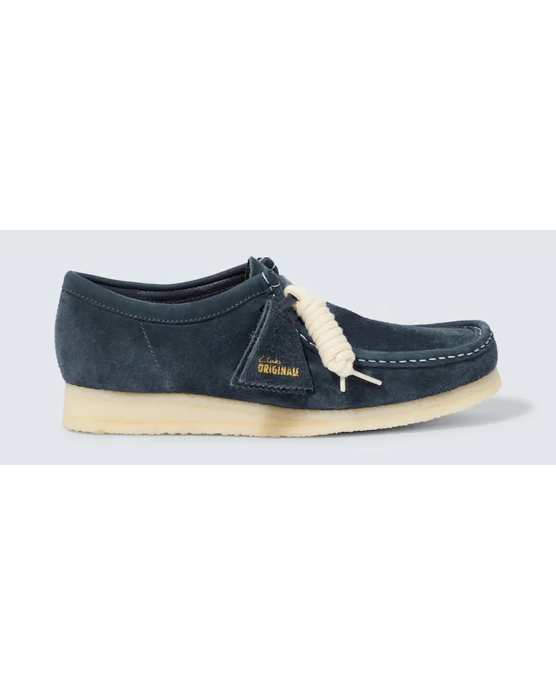 Clarks Mocassini Wallabee in suede Blu