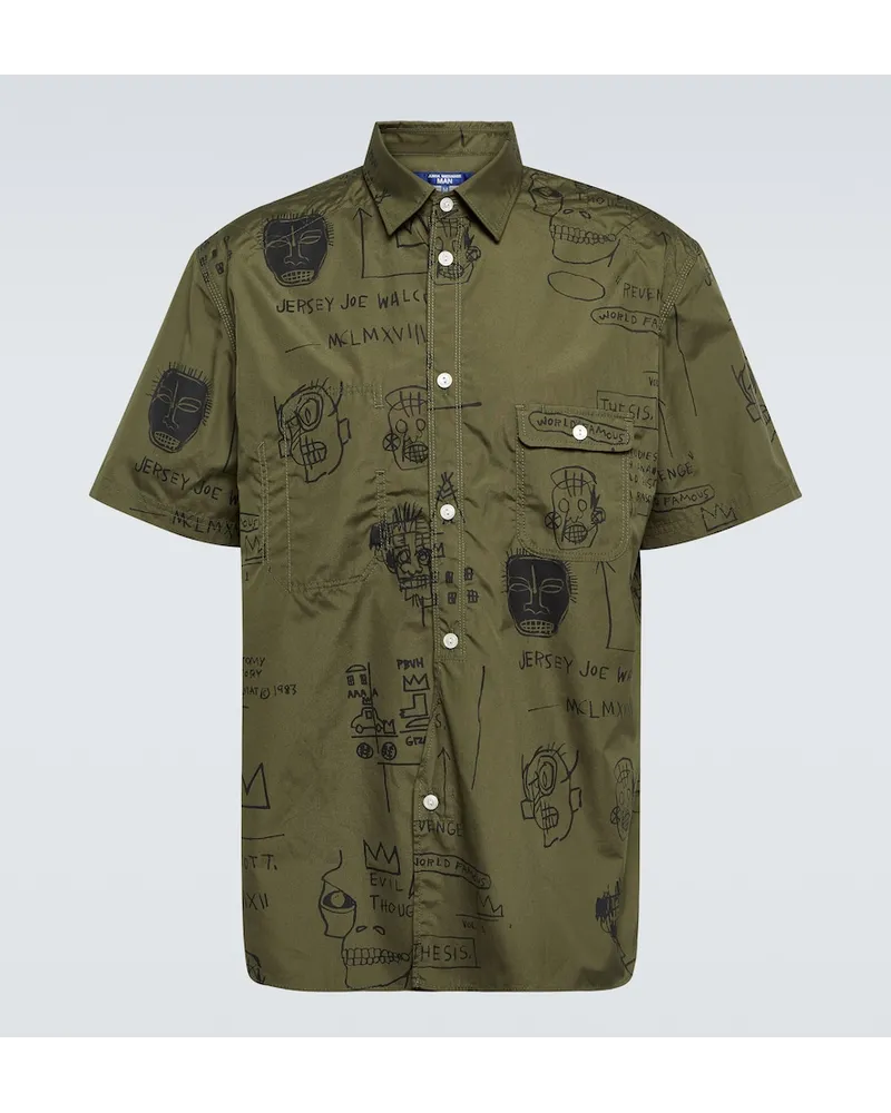Junya Watanabe x Basquiat - Camicia in cotone Verde